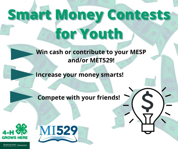 Win Some Money And Gain Financial Education With Smart Money Contests 4 H Youth Money Management