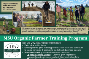 MSU Organic Farmer Training Program now in Detroit and East Lansing