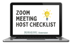 Zoom Meeting Host Checklist