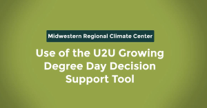 Video explaining the U2U Corn Maturity Estimator Tool