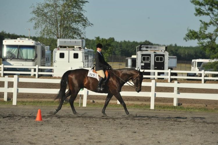 A rider and horse completing a pattern. Photo credit: Taylor Fabus