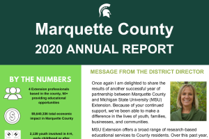 Marquette County Annual Report: 2020-21