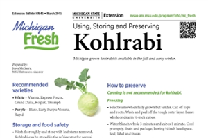 Michigan Fresh: Using, Storing, and Preserving Kohlrabi (HNI45)