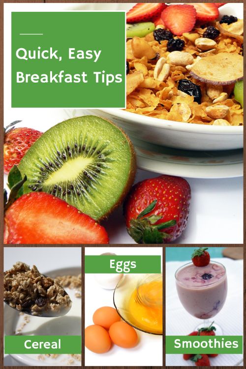 Eating breakfast kick-starts your metabolism and makes you eat less during the rest of your day. The best breakfast consists of fruit, whole grains, a bit of fat and some protein.