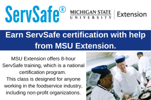 8-Hour ServSafe Manager Training and Certification Exam – Lenawee26Oct22