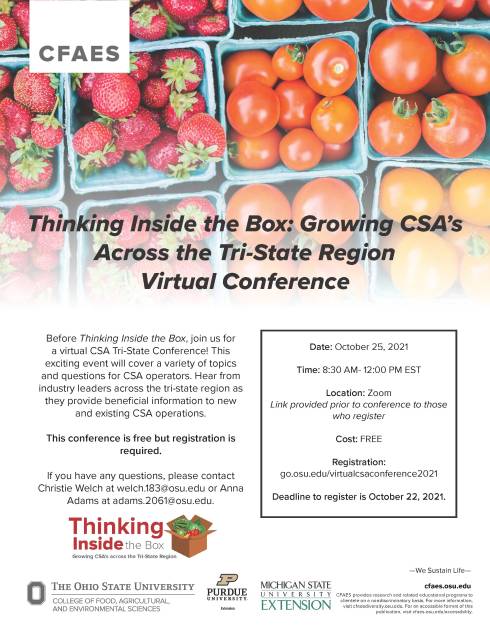 Virtual CSA Conference flyer