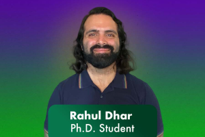 Grad Spotlight: Rahul Dhar