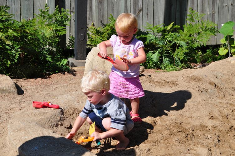 Outside play is great for children and fun too! Photo credit: ANR Communications | MSU Extension