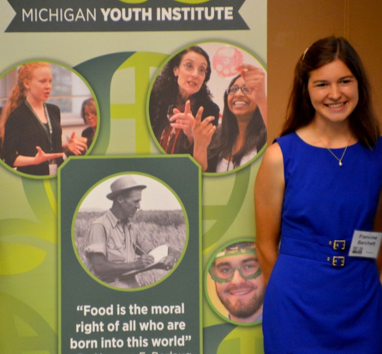 Francine Barchett at the 2015 Michigan Youth Institute.