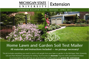 Smart soils using the MSU Home Lawn and Garden Soil Test Mailer