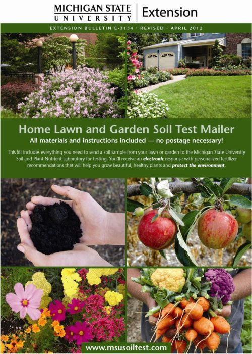 Smart Soils Using The Msu Home Lawn And Garden Soil Test Mailer