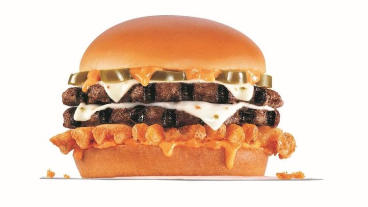 The Rocky Mountain High CheeseBurger Delight from Carl's Jr. includes a CBD-infused sauce. (Carl's Jr.)