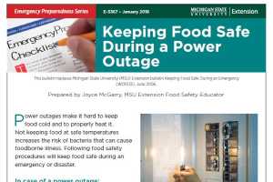 Keeping Food Safe During A Power Outage E3367 Msu Extension