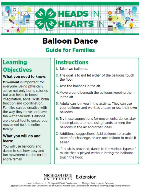 Balloon Dance cover page.