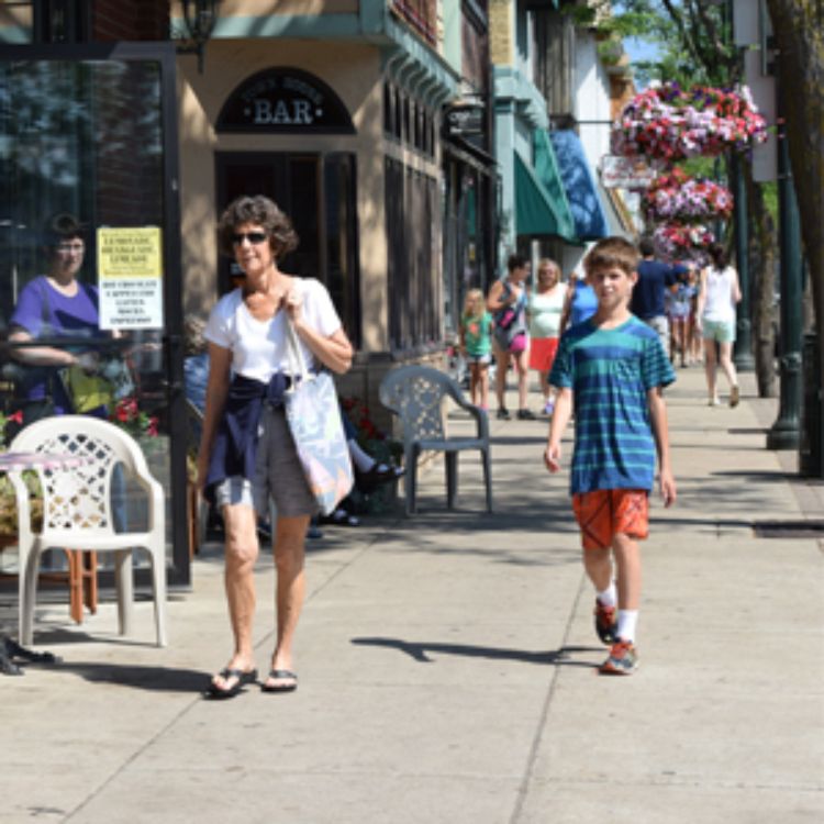 Downtown Charlevoix. Photo courtesy of the Michigan Municipal League.