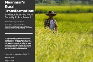 Seminar on Myanmar’s Rural Transformation at MSU