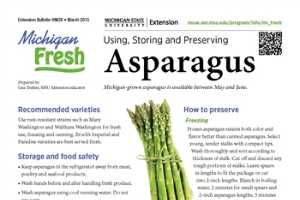 Michigan Fresh Using Storing And Preserving Asparagus Hni28 Msu Extension