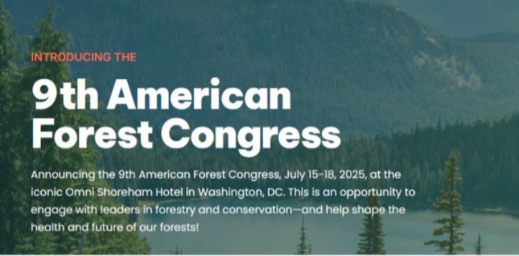 Flyer announcing the 9th American Forest Congress: 
