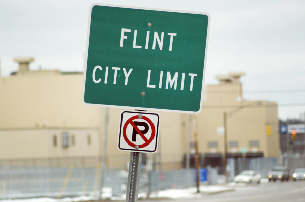 Flint City Limits sign