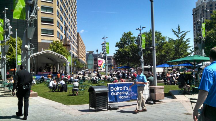 Campus Martius in Detroit. Photo credit: Brad Neumann l MSU Extension