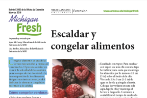 Michigan Fresh (Spanish): Escaldar y  congelar alimentos