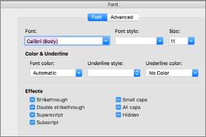 Setting The Default Font For Email Messages In Outlook For Mac