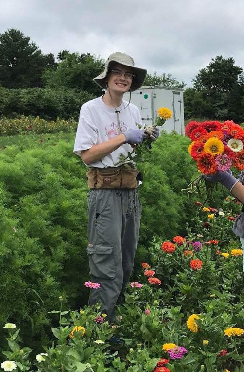 MSU Horticulture student, Sean Tarr.