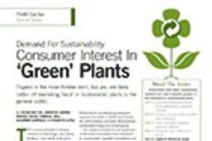Consumer interest in 'green' plants