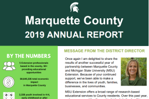 Marquette County Annual Report: 2019-20