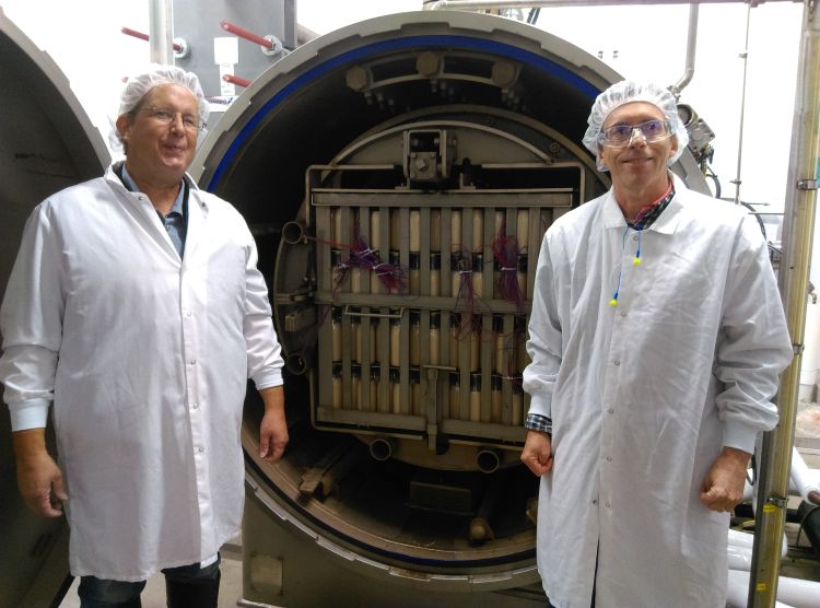 Dr. Kirk Dolan and Jason Hofman at the Food Processing & Innovation Center