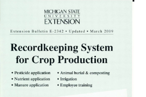 Recordkeeping System for Crop Production (E2342)