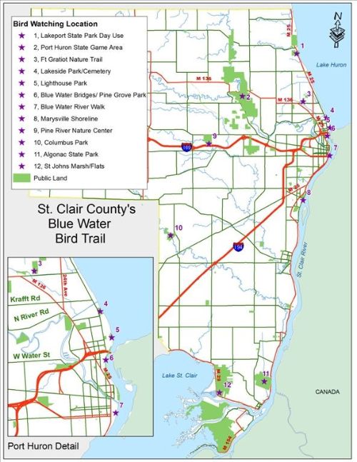 Map provided by bluewaysofstclair.org