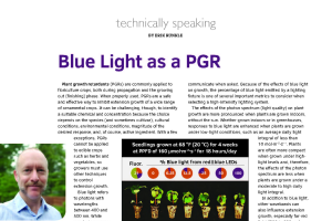 Blue light as a PGR