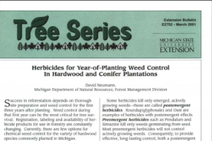 Herbicides for Year-of-Planting Weed Control in Hardwood (E2752)