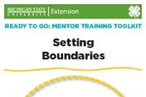 Ready to Go: Mentor Training Toolkit: Setting Boundaries--PDF