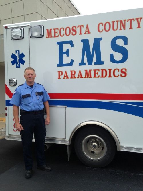 Paramedic, Dan Farrow, EMT-P, MESI, Mecosta County, Michigan