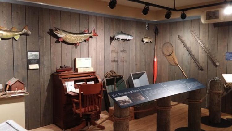 Historical fish boxes and lures are among the items on display at Tri-Cities Historical Museum Photo: Tri-Cities Historical Museum