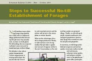 Steps to Successful No-Till Establishment of Forages (E2880)
