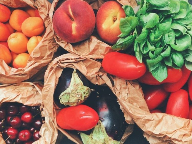 Various fruits and vegetables