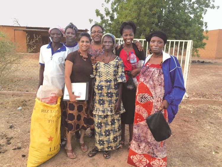 Women farmers that Maredia has helped