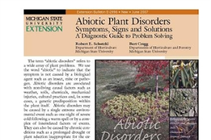 Abiotic Plant Disorders: Symptoms, Signs, and Solutions (E2996)