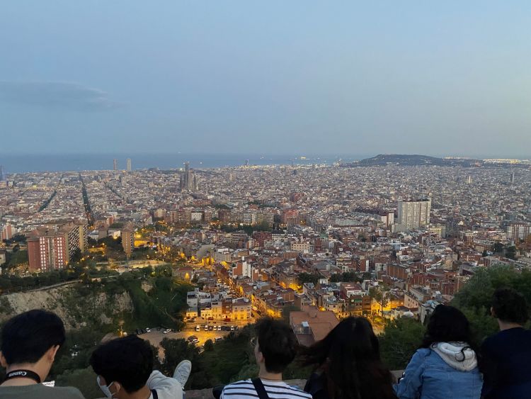 A view of Barcelona from Bunkers del Carmel