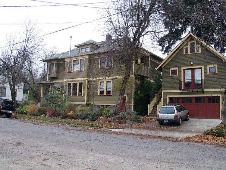 Accessory dwelling unit above a detached garage. Photo Credit: Radcliffe Dacanay