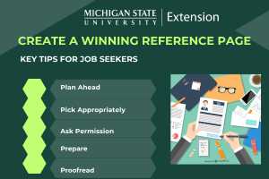 Creating a winning reference page: Key tips for job seekers