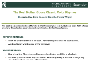 The Real Mother Goose Classic Color Rhymes