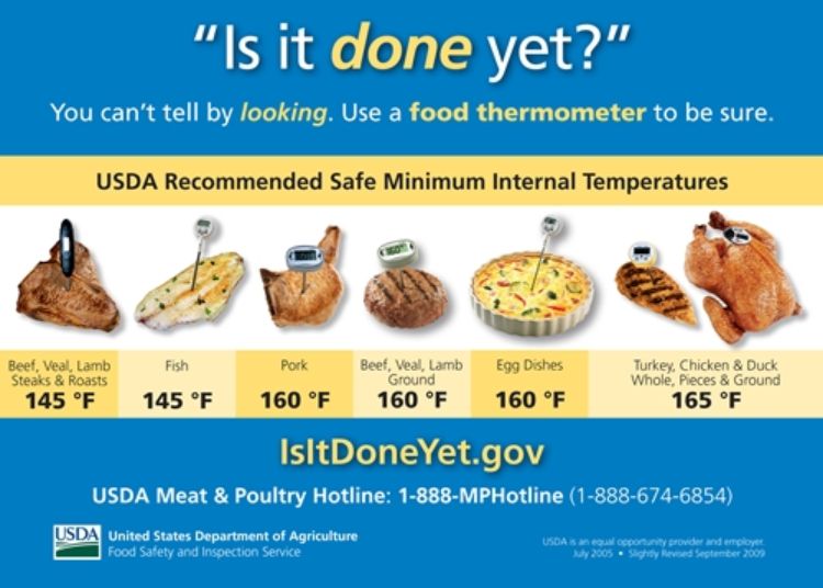 Safe Cooking Temperatures: How to Use a Food Thermometer