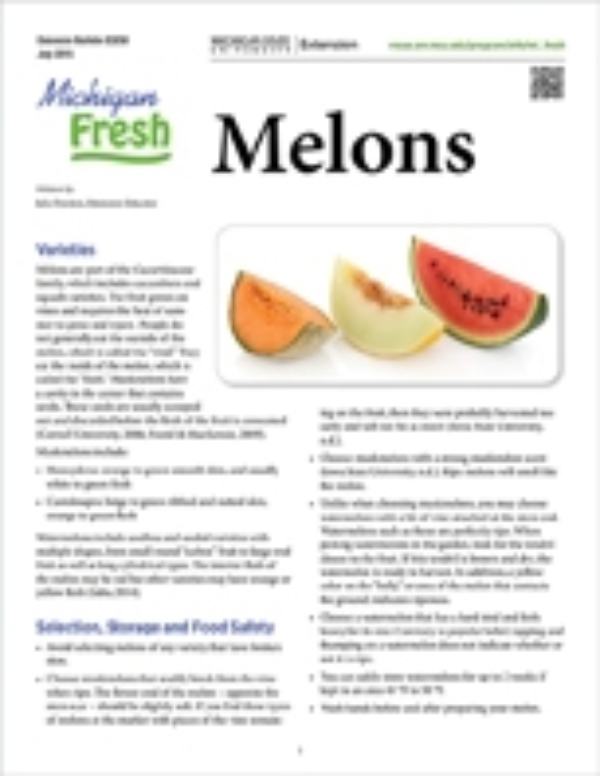 Michigan Fresh Melons E3250 Msu Extension