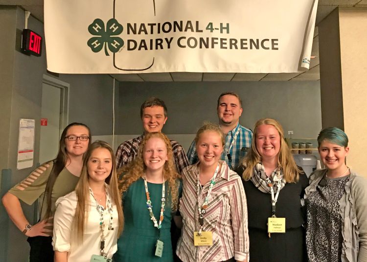 Michigan 4-H members at National 4-H Dairy Conference