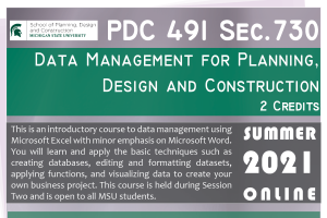 PDC 491: Special Topics: Data Management