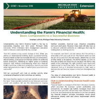 brochure cover of Farm Financial Health